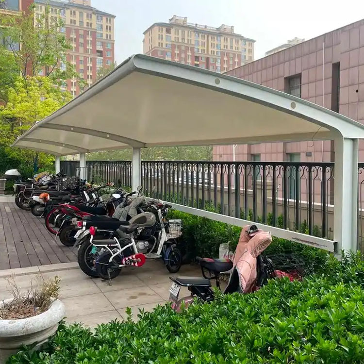 丁青县膜结构电动车棚